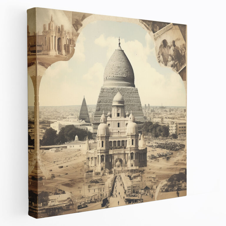 Reise durch die Spiritualität Leinwandbild - Spirituell Wanddekoration Leinwand Vintage Fotografien