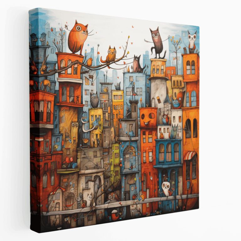 Leinwandbild Animal City