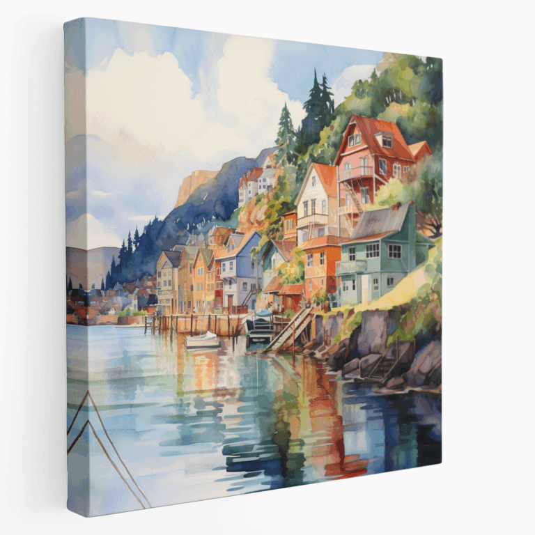 Leinwandbild Küstenzauber - Bunte Horizonte