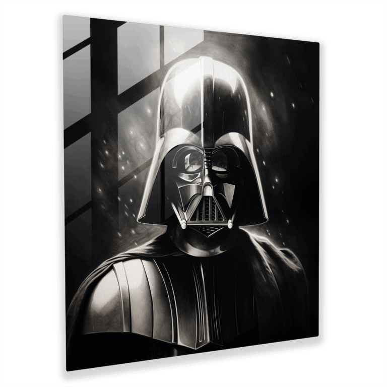 Glasbild des legendären Sith-Lords für die Wandgestaltung