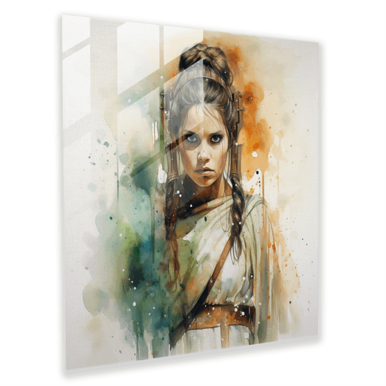 Wasserfarben Glasbild Serenity