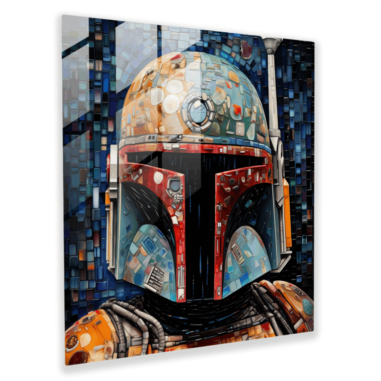 Star Wars Mosaik Glasbild