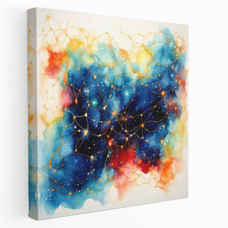 Sternenkarte Leinwandbild - Sternenkarte Leinwand Galaxie