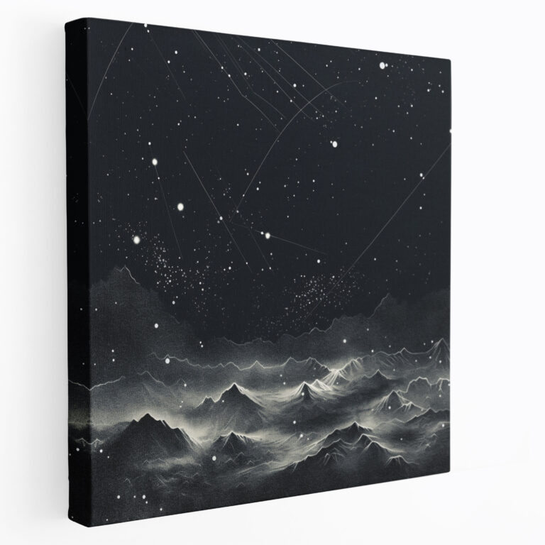 Sternenkarte Wanddekoration - Sternenkarte Minimalistisch Sternenkarte Sternbilder Wohndekoration