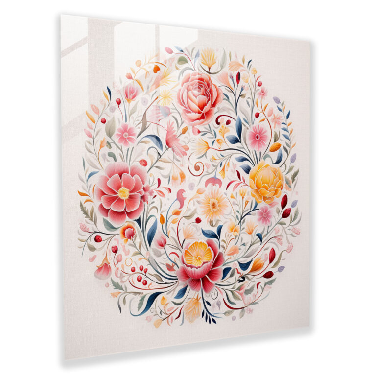 Glasbild Inner Peace – Spirituelle moderne Kunst Glaswandkunst