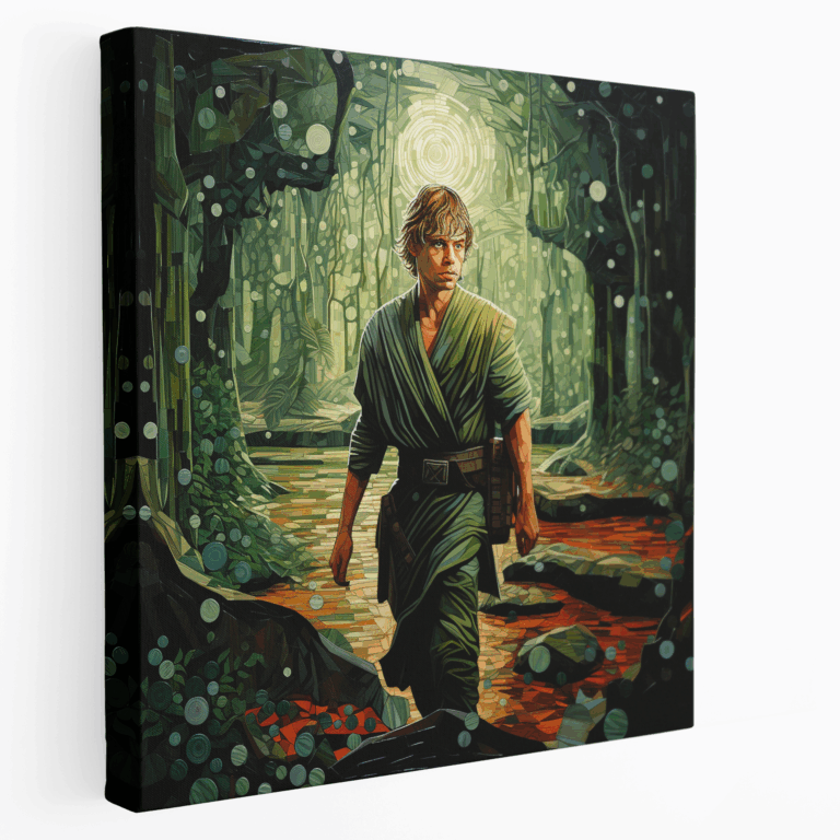 Mosaik Dagobah Leinwandbild: Luke Skywalkers Training