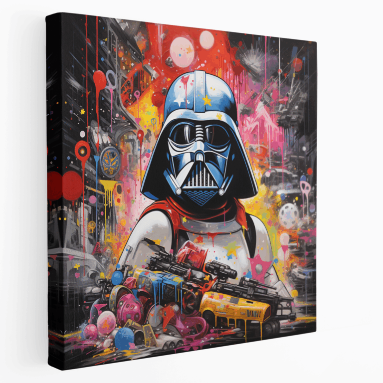 Leinwandbild Star Wars Charaktere Graffiti