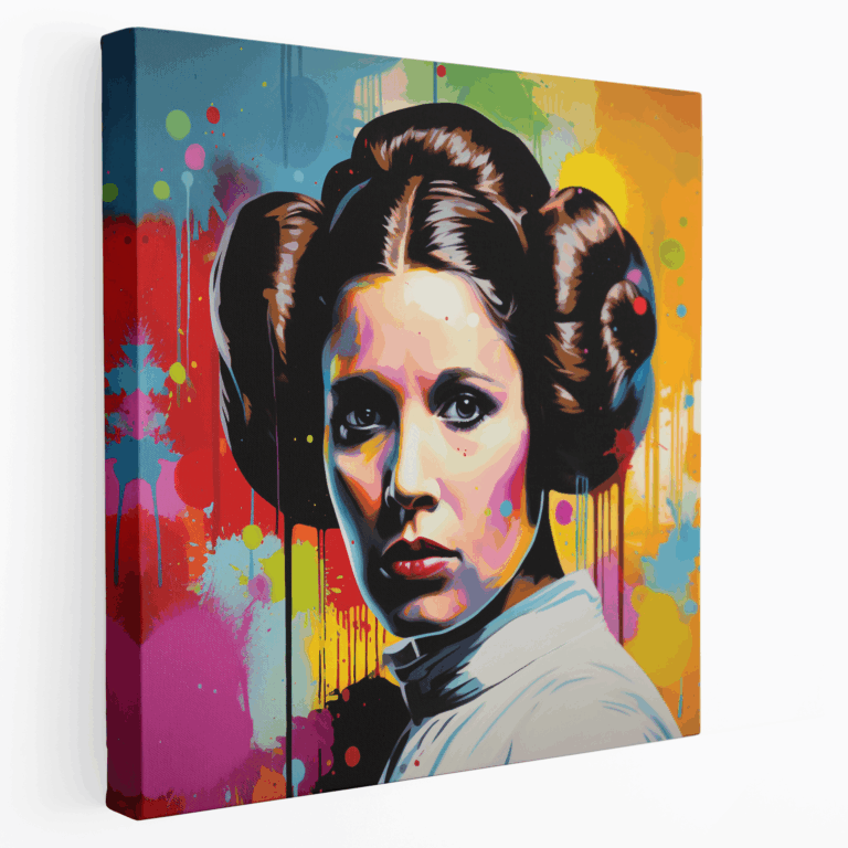 Pop Art Prinzessin Leia Leinwandbild