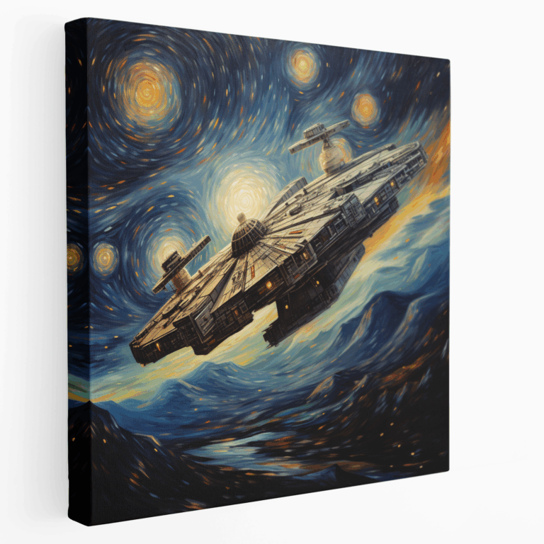 Realistisches Millennium Falcon Leinwandbild