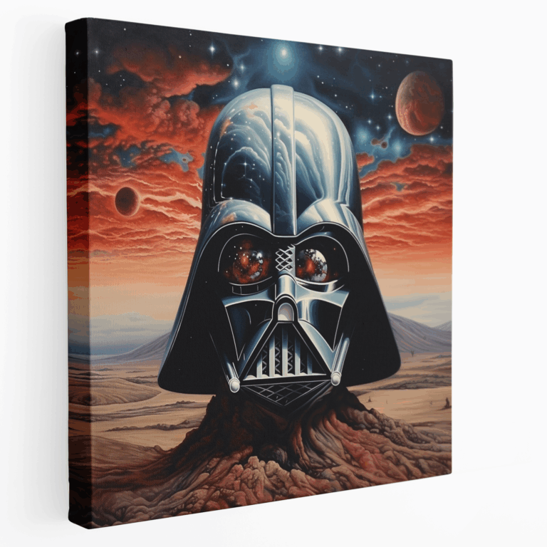 Surrealistisches Darth Vader Traumlandschaft Leinwandbild