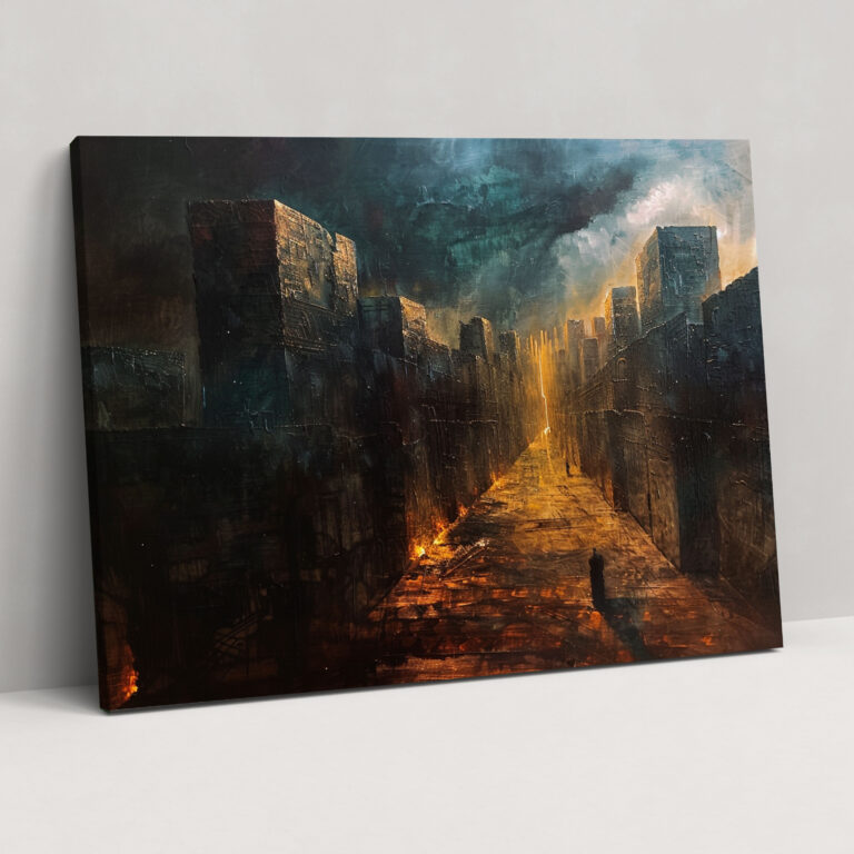 Leinwandbild Dunkles Mysterium der Sumerer - Sumerer Leinwandbild Wohnkultur