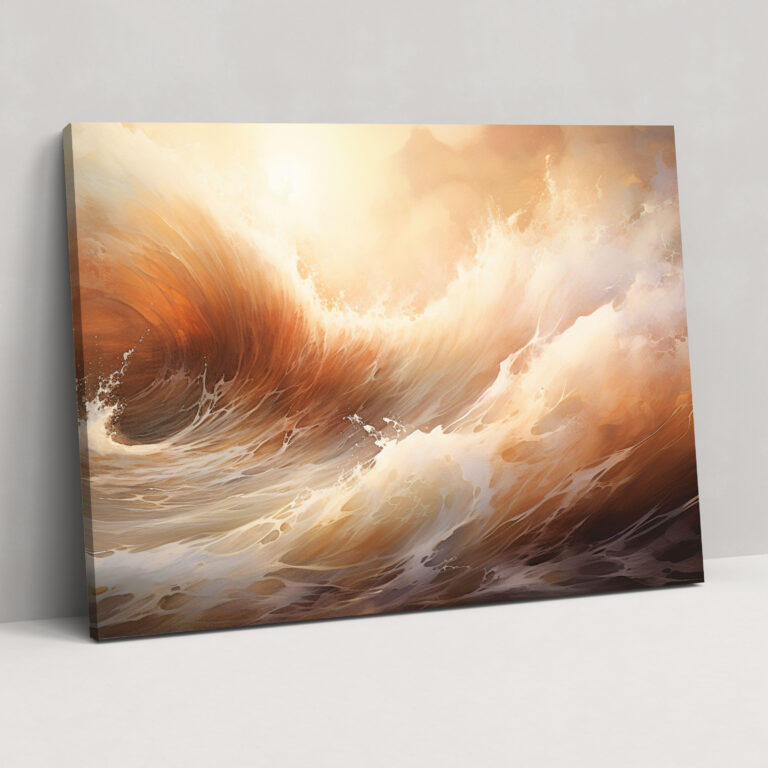 Abstrakte Surf Wandkunst - Surfen Leinwandbild