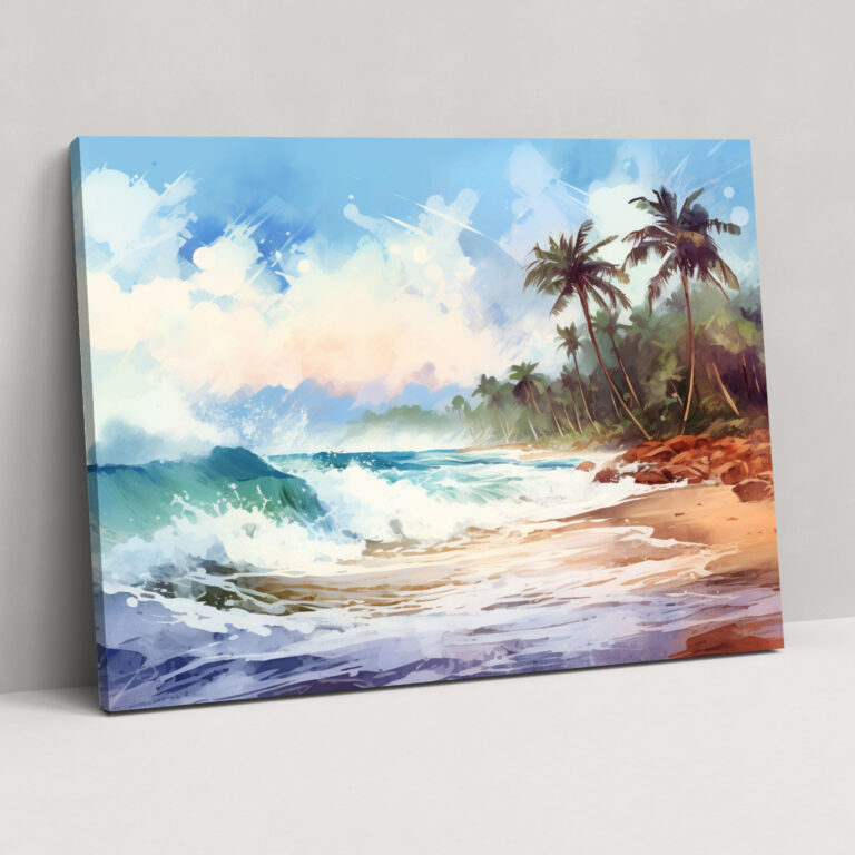 Surf-Wandkunst - Tropischer Strand - Zuhause Dekoration Leinwand-Wandkunst