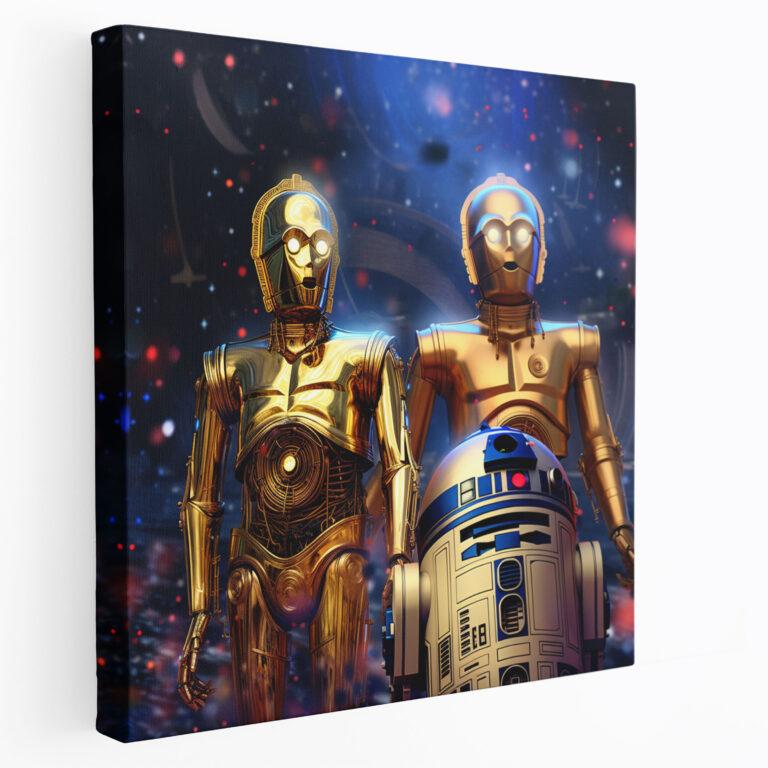 Star Wars Wanddekoration - R2-D2 & C-3Po Galactic Duo Leinwandbild - Star Wars R2-D2 Wandkunst
