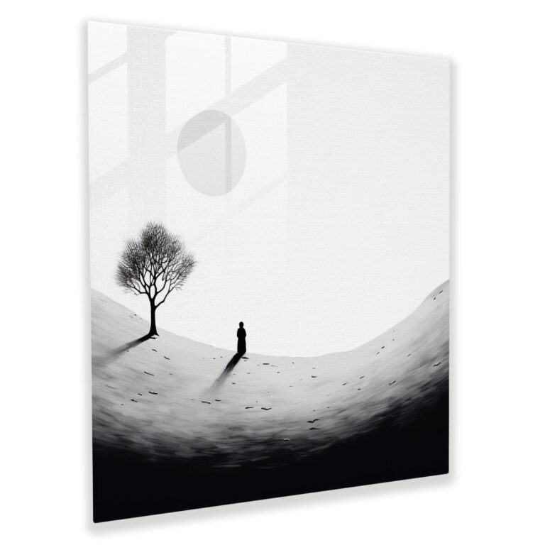 Besinnliches Schneemann Glasbild - Schneemann Besinnlich Wanddekoration Moderne Kunst