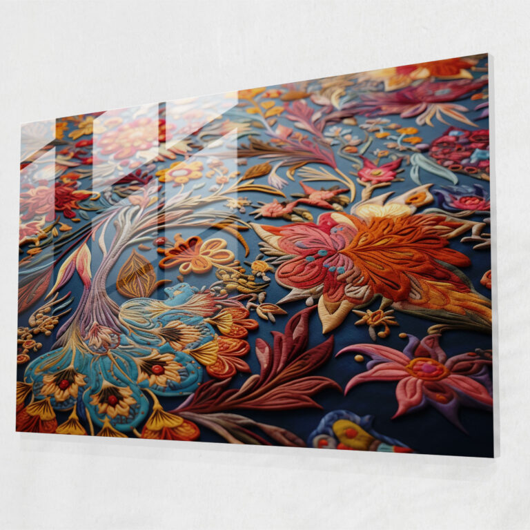 Türkischer Teppich Glaswandkunst - Türkischer Teppich Wanddekoration Glaswandkunst Wohnkultur