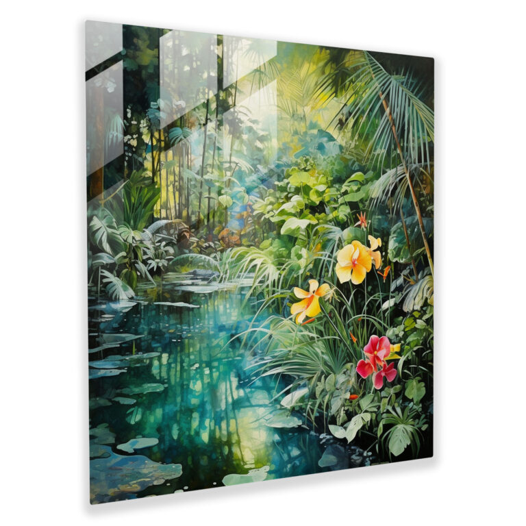 Die schönsten Landschaften der Welt - Glasbild für Zuhause und Wandgestaltung