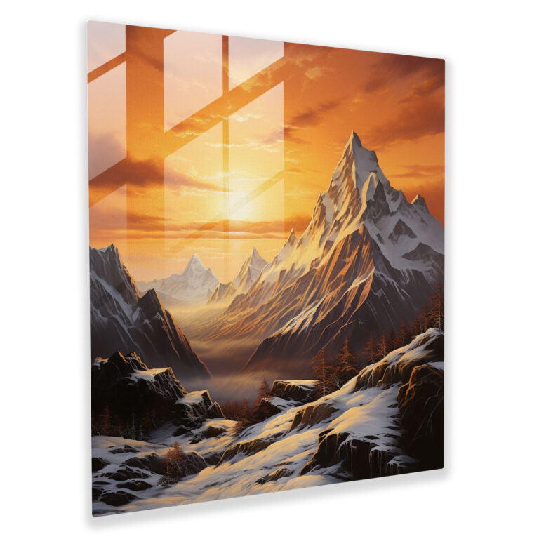 Die Schönsten Landschaften Der Welt Glasbild - Heimdekoration Glasbild Glas-Kunst