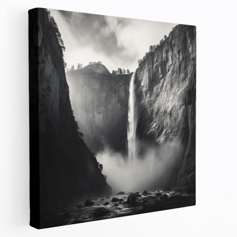 Die Schönsten Landschaften Der Welt - Majestätisches Wasserfall Leinwandbild - Wandkunst Leinwand Leinwand Wandkunst