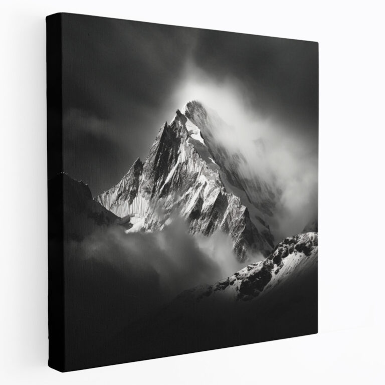 Die Schönsten Landschaften Der Welt - Majestätisches Bergpanorama Leinwandbild - Wanddekoration Wandkunst Leinwandbild