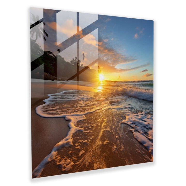 Glasbild Tropisches Meerespanorama - Tropisch Modern Wanddekoration