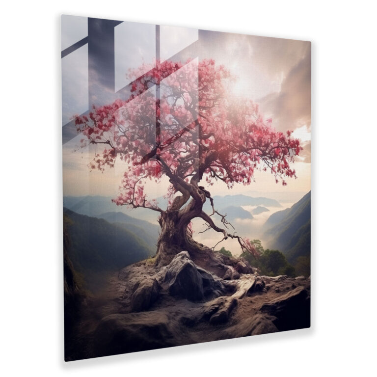 Glasbild Baum des Lebens - Glasbild Wanddekoration