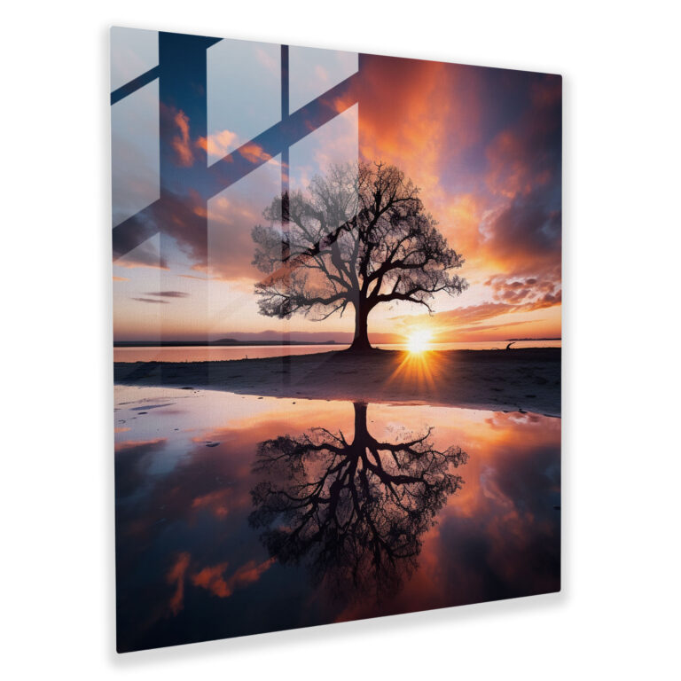 Leinwandbild Baum des Lebens - Zeitgenössische Fotografie - Wanddekoration - Baum des Lebens Fotografie Leinwand Wandkunst Wohnkultur