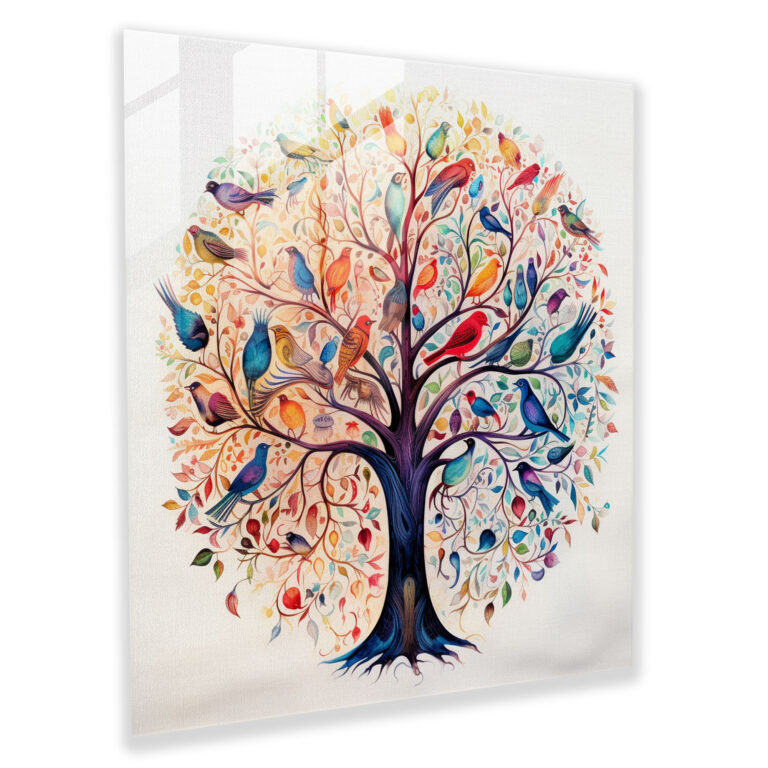 Verträumtes Baum des Lebens Leinwandbild - Baum des Lebens Leinwandbild Wandkunst