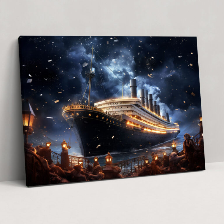 Titanic Surreal Leinwandbild - Titanic Leinwandbild Faszination Bezaubernd