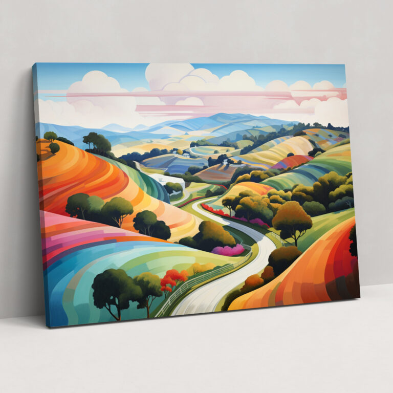Leinwandbild Landschaft - Ländliche Idylle - Reisen Leinwand Ländliche Landschaft