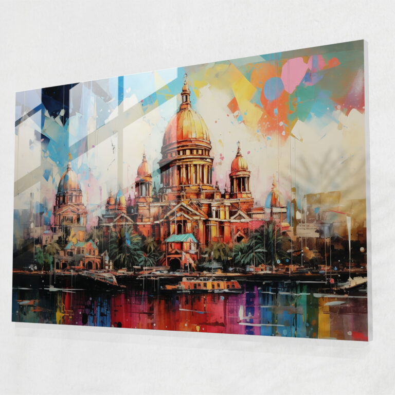 Inspirierendes Reise Glasbild - Reise Wanddekoration Zuhause