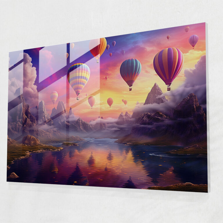 Reise Glasbild - Reisen Glaskunst Wunder Lebendige Farben