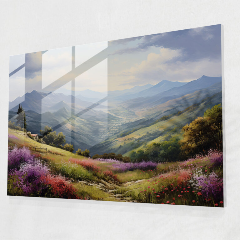 Reise-Glasbild - Reise Realistisch Ölgemälde