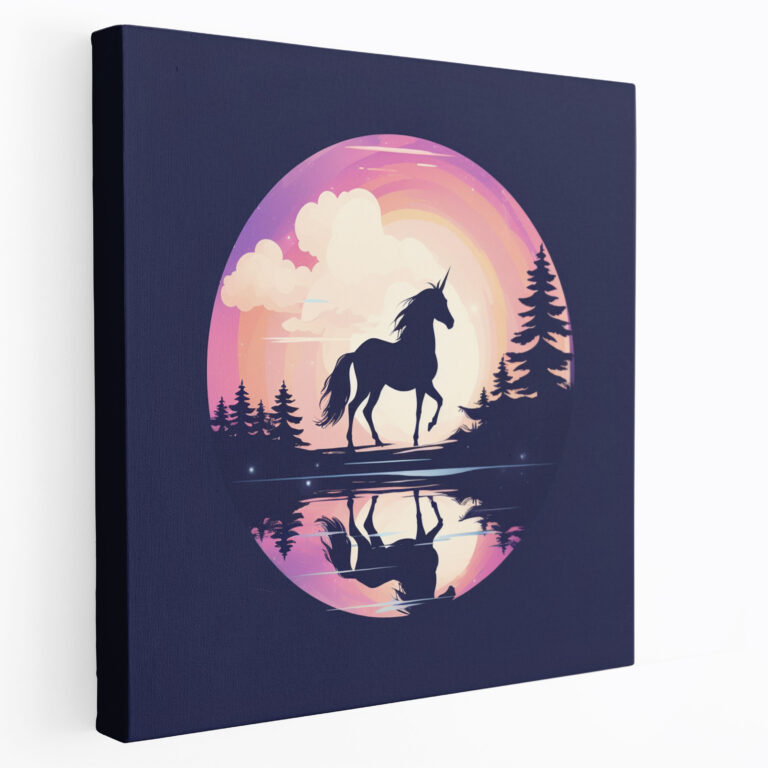 Einzigartiges Einhorn Wandkunst - Eleganz Schlichtheit Wandkunst