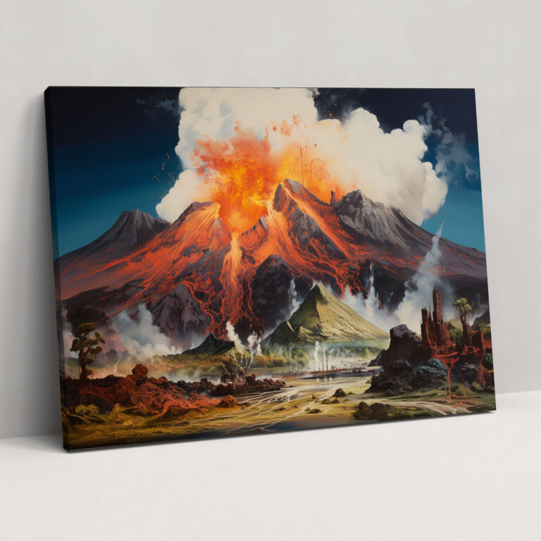 Leinwandbild Vulkan - Wandkunst