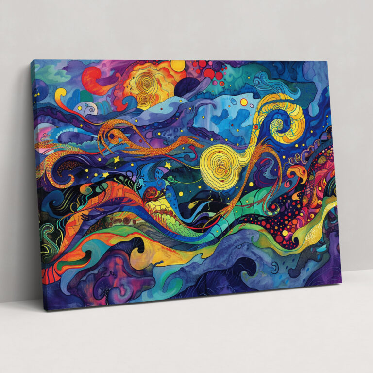 Lebendige Wirbel Van Gogh Leinwandbild - Vincent Van Gogh Leinwand Wandkunst Wohnkultur