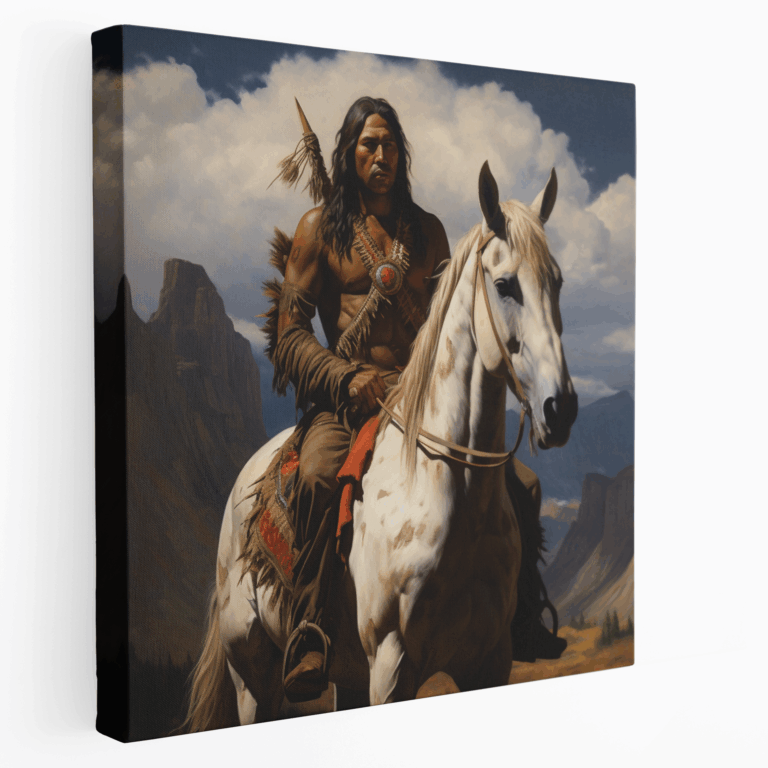 Krieger der Berge Leinwandbild