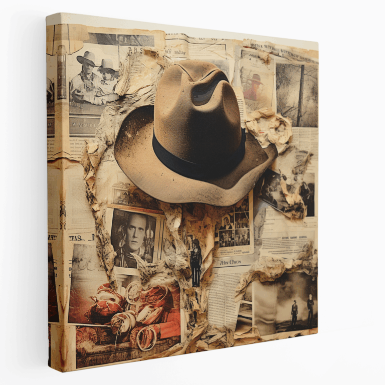 Leinwandbild Western Memories Collage