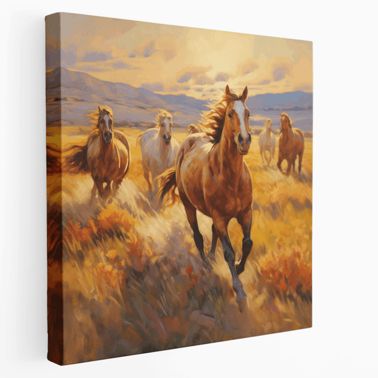 Leinwandbild Wild Mustangs