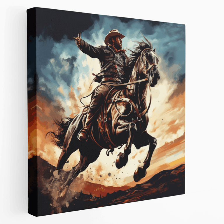Rodeo-Abenteuer Leinwandbild