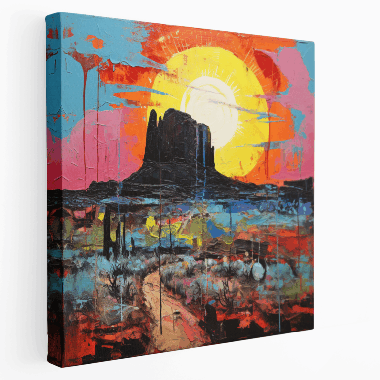 Wildwest-Kaleidoskop Leinwandbild