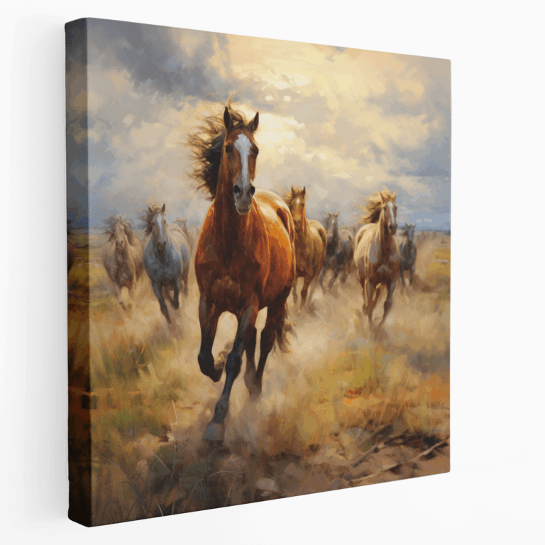 Leinwandbild Wild Horses Gallop