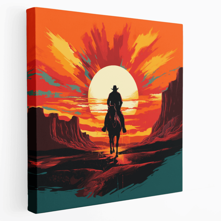 Leinwandbild Sunset Rider