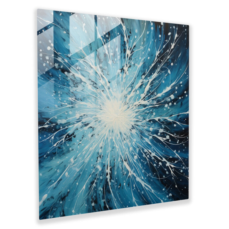 Winter Mystique Glasbild - Winter Moderne Kunst Glas Kunst Mystique