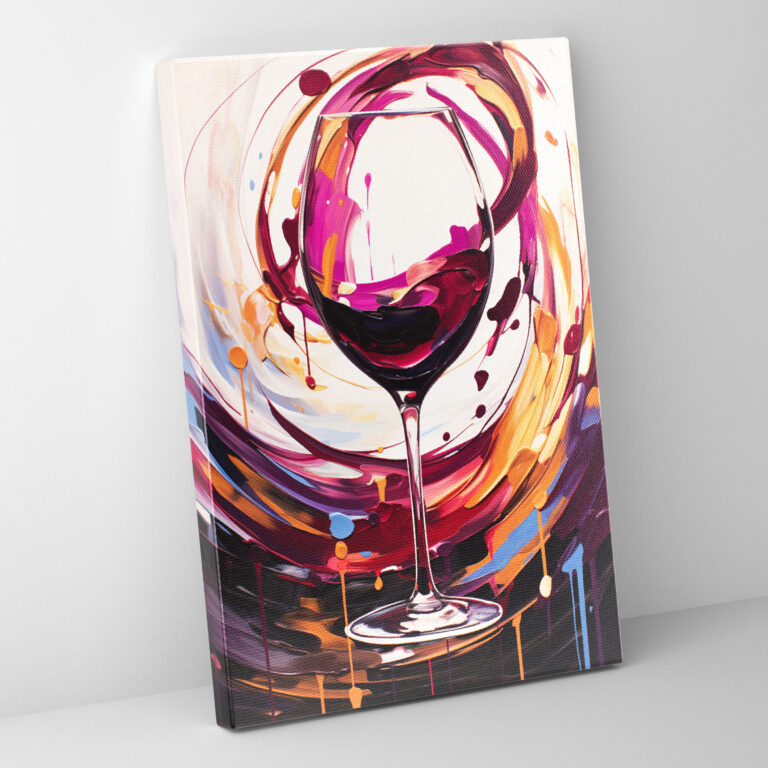 Wein Wanddekoration - Moderne abstrakte Kunst abstrakte Formen Leinwand-Wandkunst
