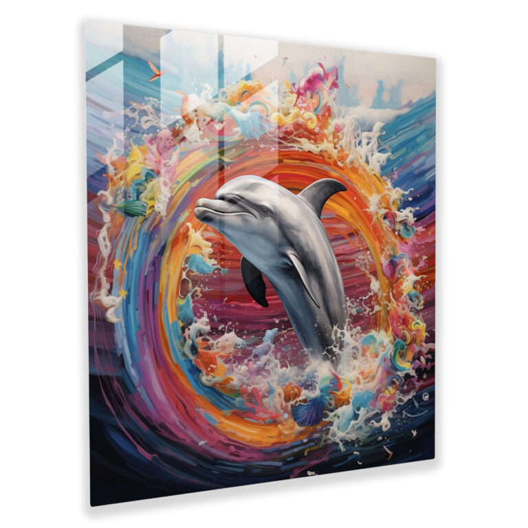Wildlife Glasbild - Tierwelt Glasbild Moderne Kunst