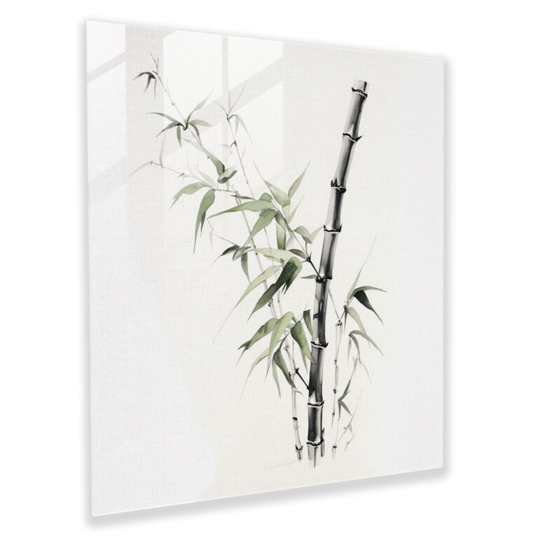Glasbild Zen Elegance - Zen Eleganz Wohnkultur