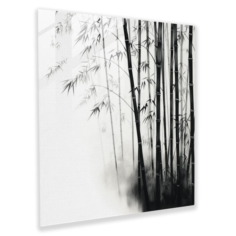 Bambuswald Glasbild - Zen Glas Kunst Gelassenheit Wohnkultur