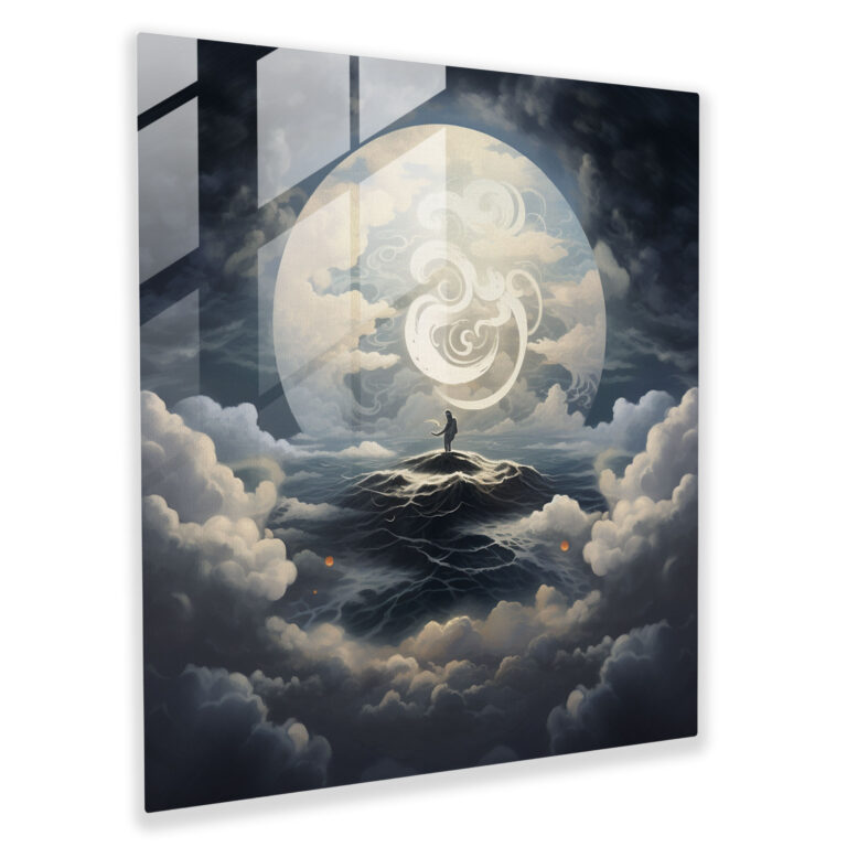 Yin Yang Glasbild Zen - Yin Yang Glasbild Zen Glas Kunst