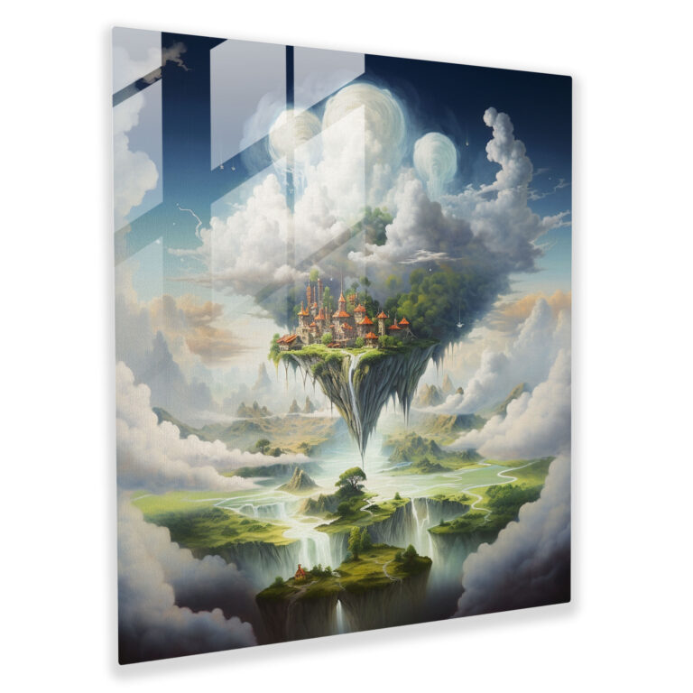 Cool Surreal Glass Print - Cool, Painting, Glass Wall Art, Surreal